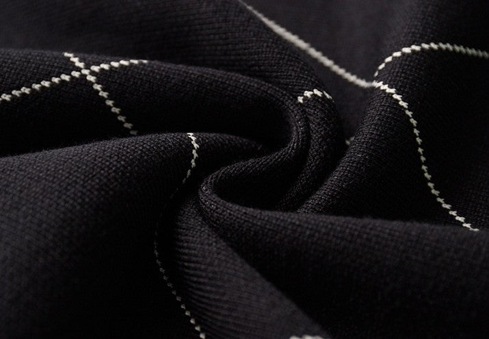 Męski ciepły sweter z okrągłym dekoltem