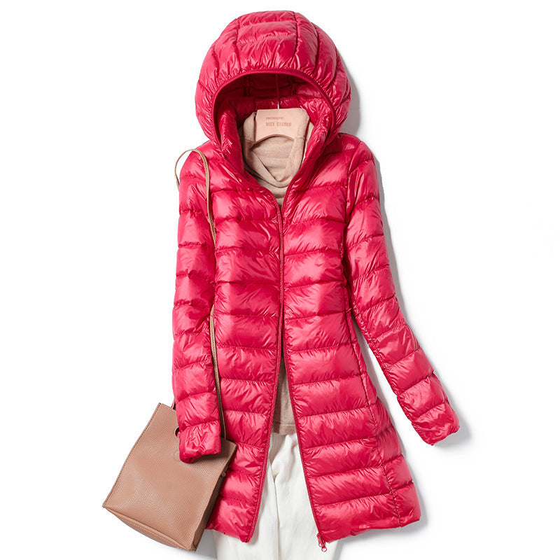 Lightweight Hooded Down Jacket