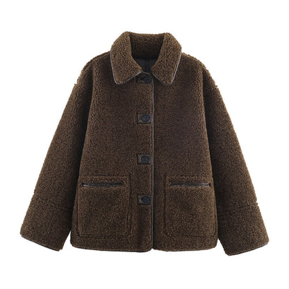Double-Sided Casual Teddy Wool Coat